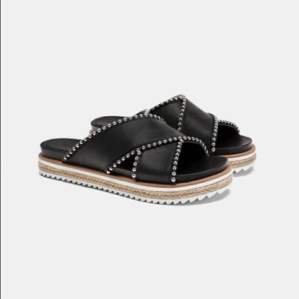 Zara Studded Slides / Sandals